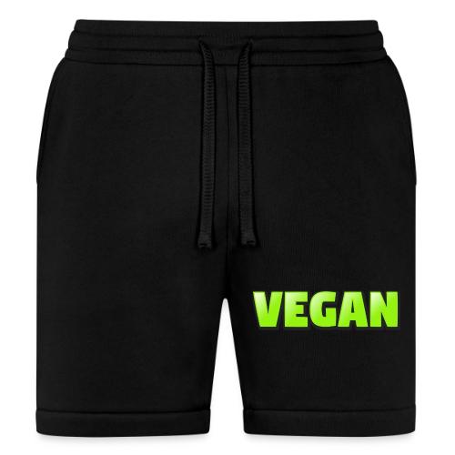 Vegan Bold Green Typography Design - Bella + Canvas Unisex Short