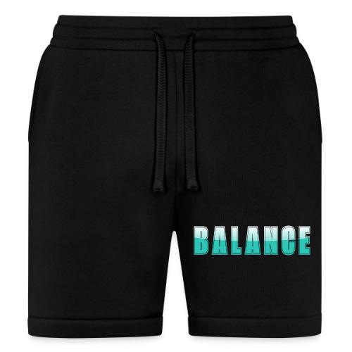 BALANCE Calm Teal Minimal Word Art Design - Bella + Canvas Unisex Short