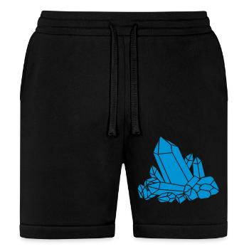 Blue crystal clipart - Bella + Canvas Unisex Short - black - Front