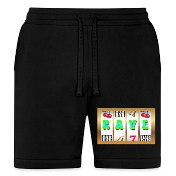 Rave Neon Slot Letters - Bella + Canvas Unisex Short - black - Front