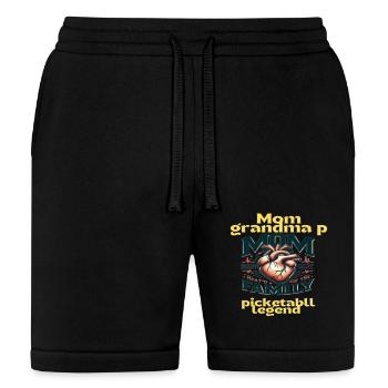 Mom grandma picketabll legend - Bella + Canvas Unisex Short - black - Front