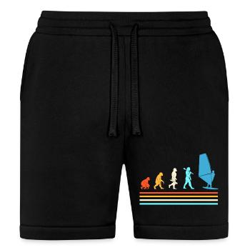 Windsurfing Water Sports  Surfer - Bella + Canvas Unisex Short - black - Front