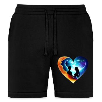 I Love You - Bella + Canvas Unisex Short - black - Front