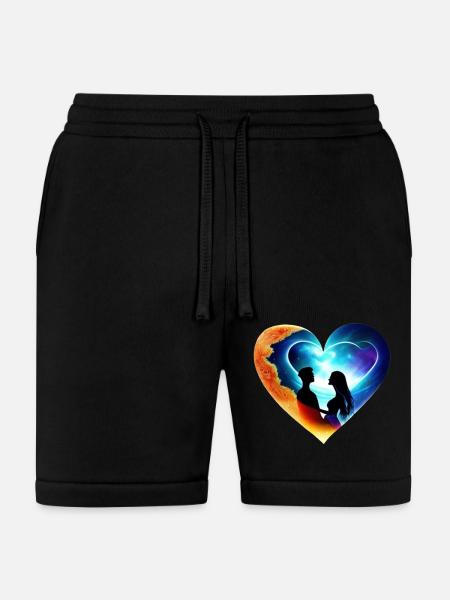 I Love You - Bella + Canvas Unisex Short - black