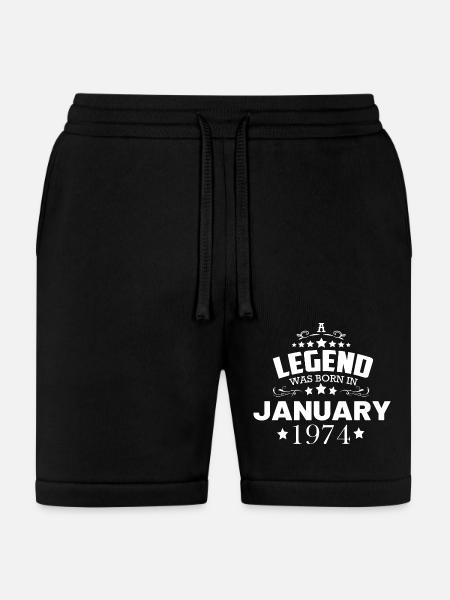 January 1974 birthday - Bella + Canvas Unisex Short - black