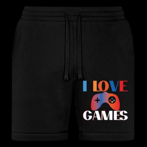 I Love Games Rainbow Controller - Bella + Canvas Unisex Short