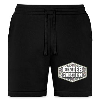 Camo Back to School Boys Old Camo Kindergarten - Bella + Canvas Unisex Short - black - Front