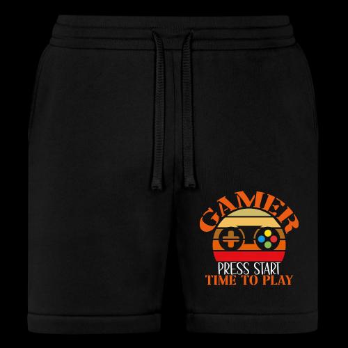 Gamer: Press Start, Time to Play! - Bella + Canvas Unisex Short