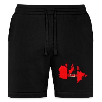 Ontario Map Roots - Bella + Canvas Unisex Short - black - Front
