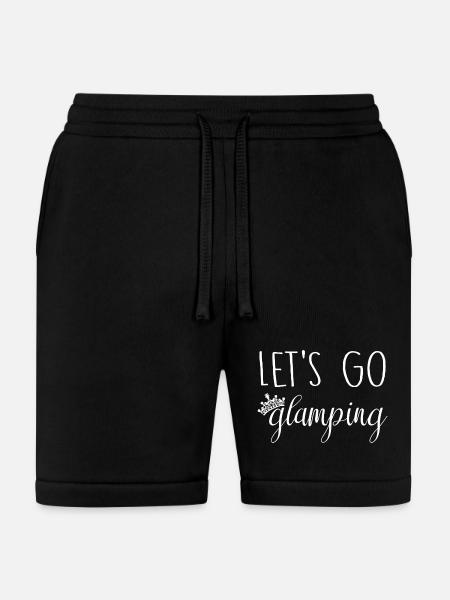 Let's Go Glamping - Bella + Canvas Unisex Short - black