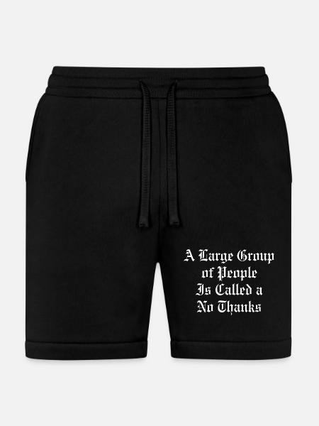 No Thanks Gothic Quote Tee - Bella + Canvas Unisex Short - black