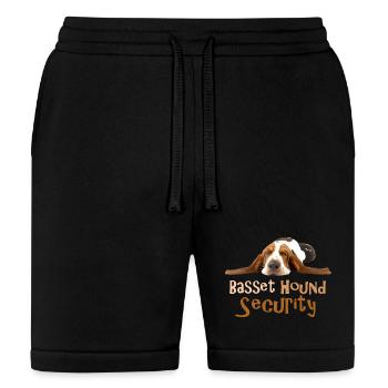 Basset Hound Security - Bella + Canvas Unisex Short - black - Front