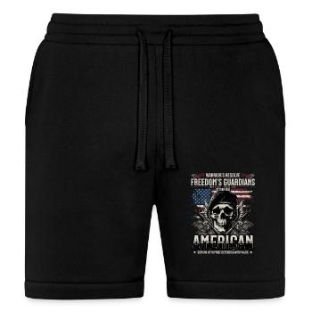 Skull Veteran - Bella + Canvas Unisex Short - black - Front