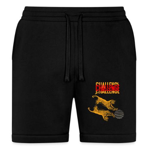 Double tiger fashion, jungle feline animals. - Bella + Canvas Unisex Short