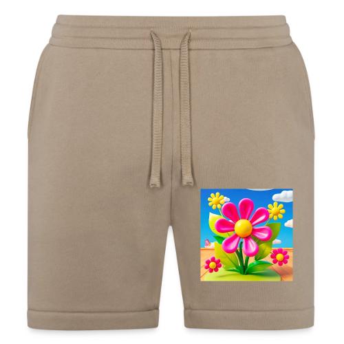 Pink Floral Peace | Sky & Nature Design - Bella + Canvas Unisex Short