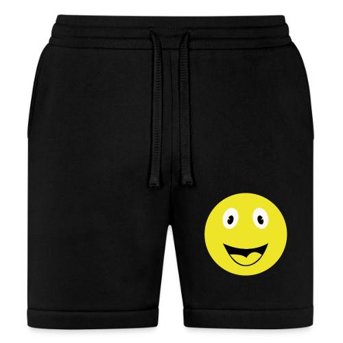Yellow Happy Face Print - Bella + Canvas Unisex Short