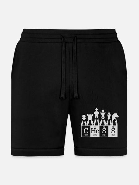 ChemChess Atomic Chessboard Periodic - Bella + Canvas Unisex Short - black
