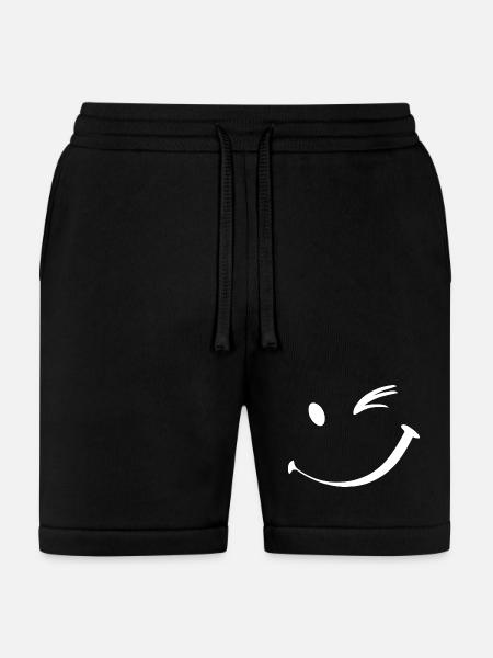Winking face, Wink smile - Bella + Canvas Unisex Short - black