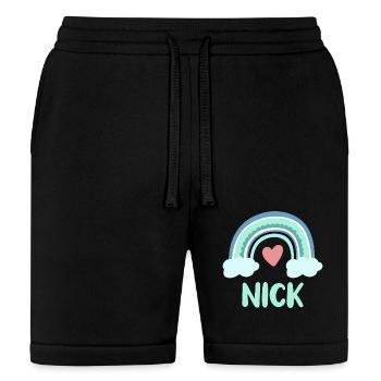 Nick Name Rainbow Baby - Bella + Canvas Unisex Short - black - Front