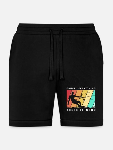Kite Boarding Summer Kitesurfing - Bella + Canvas Unisex Short - black
