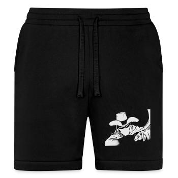 Shadowed Cowboy Outlaw - Bella + Canvas Unisex Short - black - Front