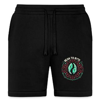 Bean to Byte - Futuristic Coffee Bean Tech - Bella + Canvas Unisex Short - black - Front