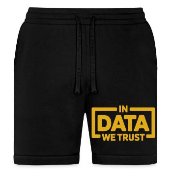 In Data We Trust Data Science Humor - Bella + Canvas Unisex Short - black - Front
