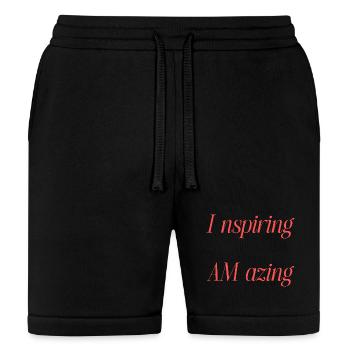Inspiring AMazing Typography - Bella + Canvas Unisex Short - black - Front