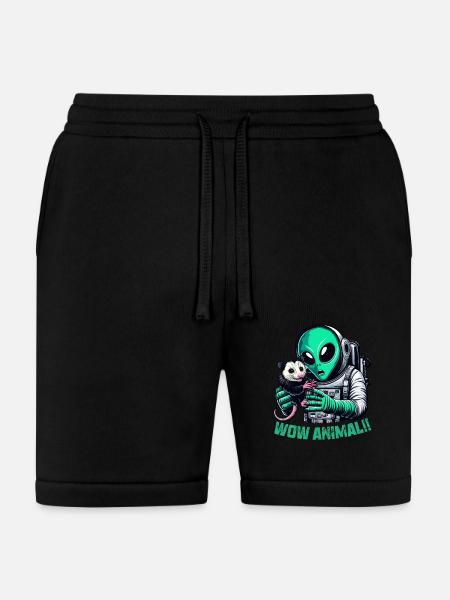 Aliens And Opossum - Bella + Canvas Unisex Short - black