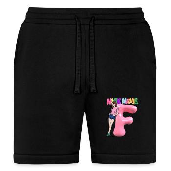 Nick Name F - Bella + Canvas Unisex Short - black - Front