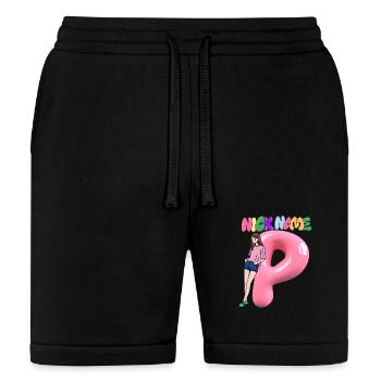Nick Name P - Bella + Canvas Unisex Short - black - Front
