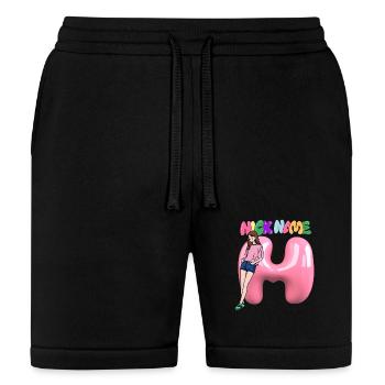 Nick Name H - Bella + Canvas Unisex Short - black - Front