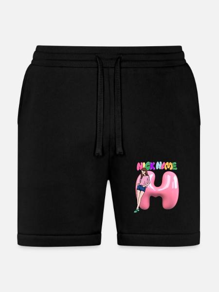 Nick Name H - Bella + Canvas Unisex Short - black