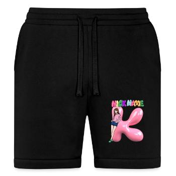 Nick Name K - Bella + Canvas Unisex Short - black - Front