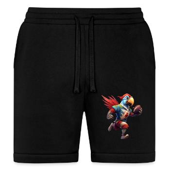 Parrots rugby / rugby player parrot - Bella + Canvas Unisex Short - black - Front