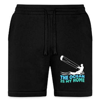 Kitesurfing Water Sport Kiteboarder - Bella + Canvas Unisex Short - black - Front