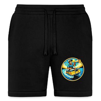Nautical Captain Joy - Bella + Canvas Unisex Short - black - Front