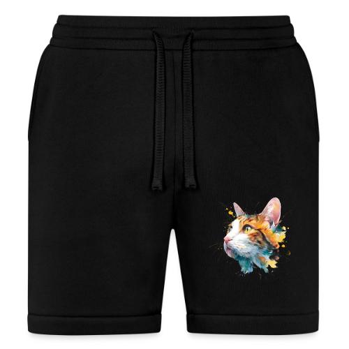 Cat: Feline Ink Burst - Bella + Canvas Unisex Short