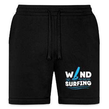 Windsurfing Water Sports Windsurfer - Bella + Canvas Unisex Short - black - Front