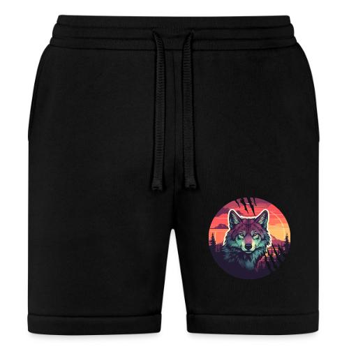 Colorful Wolf Stare - Bella + Canvas Unisex Short