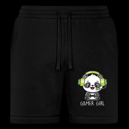 Cute Panda Gamer Girl - Bella + Canvas Unisex Short