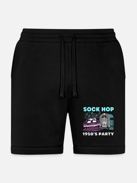 Music Dance Sock Hop - Bella + Canvas Unisex Short - black