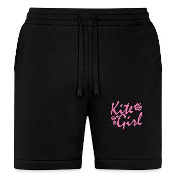 Kite Surfing Kite Girl - Bella + Canvas Unisex Short - black - Front