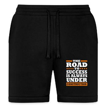 The Road To Success Funny Construction Humor - Bella + Canvas Unisex Short - black - Front