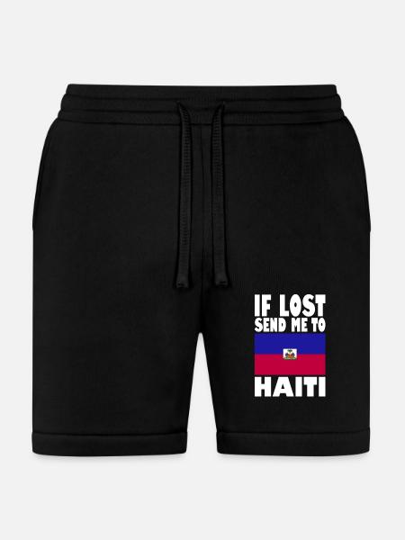 Haiti Flag Saying - Bella + Canvas Unisex Short - black