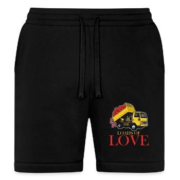 Loads Of Love Truck Construction Worker - Bella + Canvas Unisex Short - black - Front