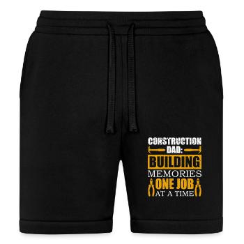 Construction Dad Building Memories Craftsman - Bella + Canvas Unisex Short - black - Front