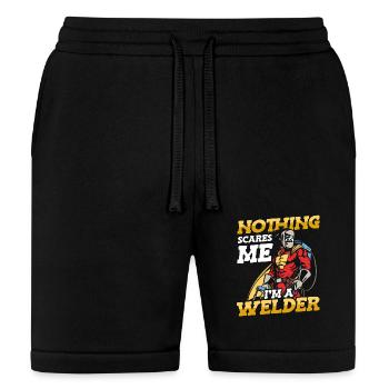 Stay Calm I'm a Welder Welding Worker Construction - Bella + Canvas Unisex Short - black - Front