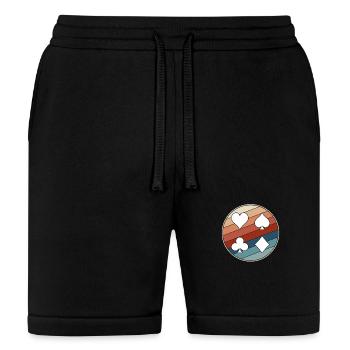 Playing Cards Suits - Bella + Canvas Unisex Short - black - Front