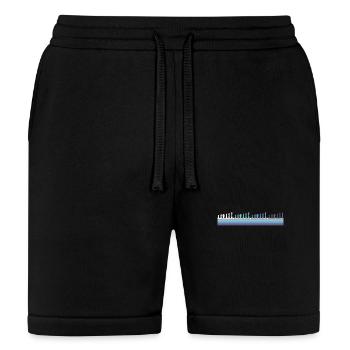 Gradient Chess Pieces Silhouette - Bella + Canvas Unisex Short - black - Front